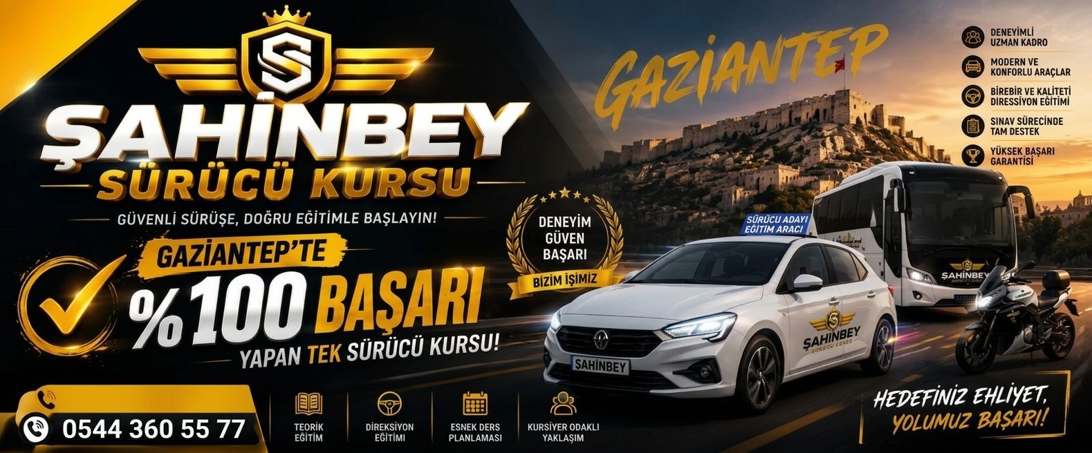 Özel Şahinbey Sürücü Kursu Şahinbey Gaziantep sürücü kursu kapak görseli